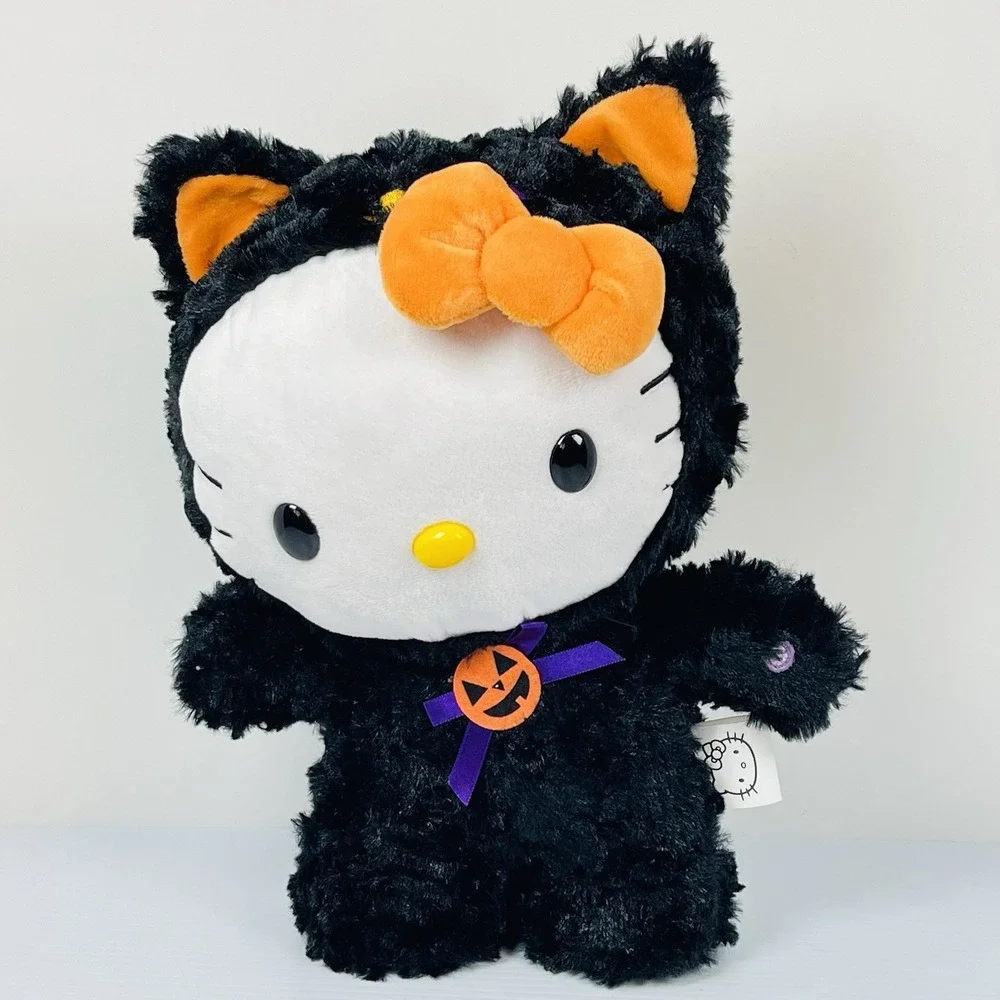 HELLO KITTY Halloween Plush Greeter‎ Black Cat Sanrio Gemmy